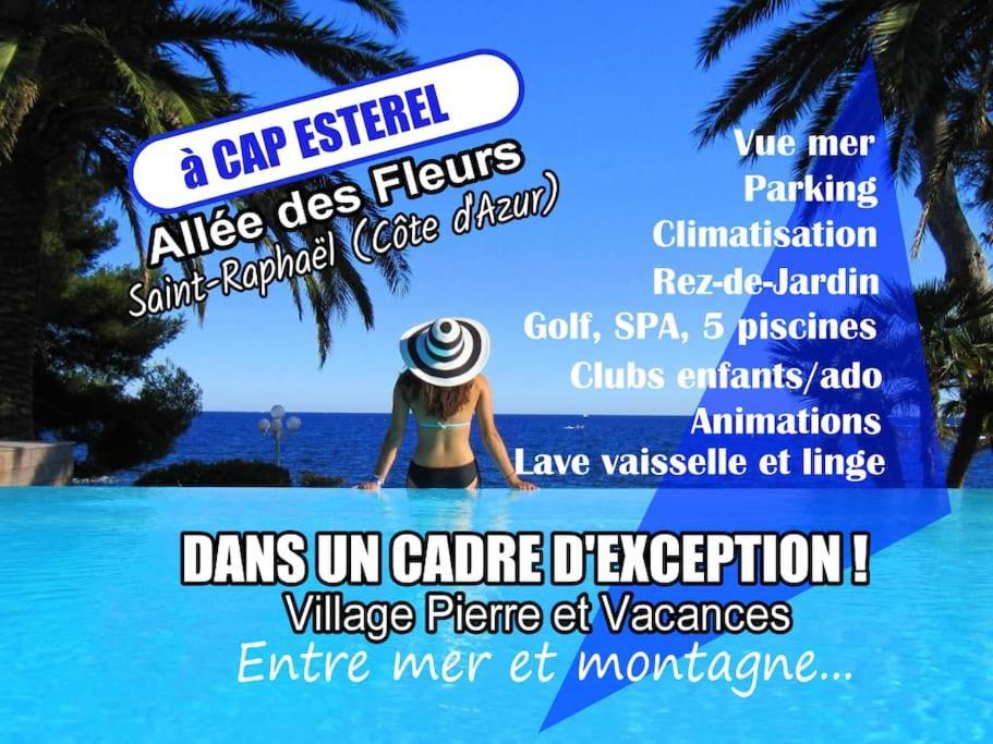 Dans Un Cadre D'Exception, Vue Mer Panoramique A Agay Cote D'Azur, Village Vacances Cap Esterel, T2 Avec Jardin, Golf, Climatisation, Wifi, 5 Piscines Saint-Raphaël Εξωτερικό φωτογραφία