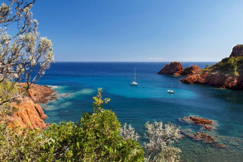 Dans Un Cadre D'Exception, Vue Mer Panoramique A Agay Cote D'Azur, Village Vacances Cap Esterel, T2 Avec Jardin, Golf, Climatisation, Wifi, 5 Piscines Saint-Raphaël Εξωτερικό φωτογραφία