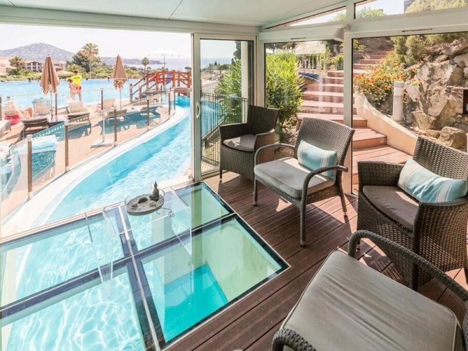 Dans Un Cadre D'Exception, Vue Mer Panoramique A Agay Cote D'Azur, Village Vacances Cap Esterel, T2 Avec Jardin, Golf, Climatisation, Wifi, 5 Piscines Saint-Raphaël Εξωτερικό φωτογραφία