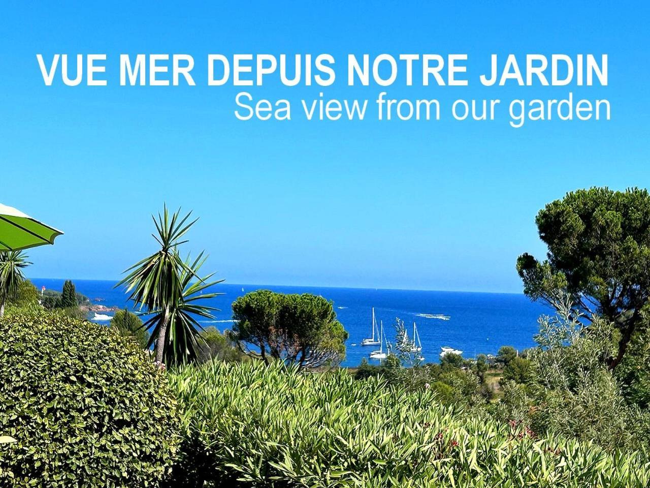 Dans Un Cadre D'Exception, Vue Mer Panoramique A Agay Cote D'Azur, Village Vacances Cap Esterel, T2 Avec Jardin, Golf, Climatisation, Wifi, 5 Piscines Saint-Raphaël Εξωτερικό φωτογραφία