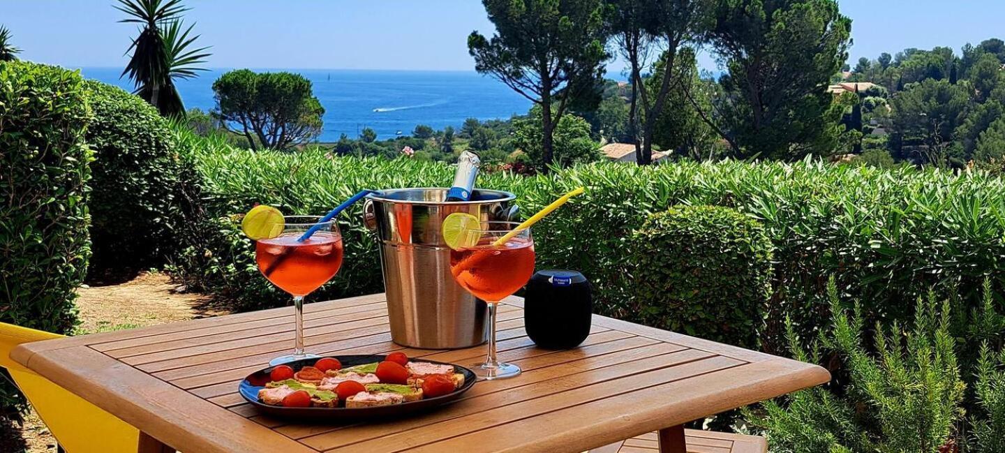 Dans Un Cadre D'Exception, Vue Mer Panoramique A Agay Cote D'Azur, Village Vacances Cap Esterel, T2 Avec Jardin, Golf, Climatisation, Wifi, 5 Piscines Saint-Raphaël Εξωτερικό φωτογραφία